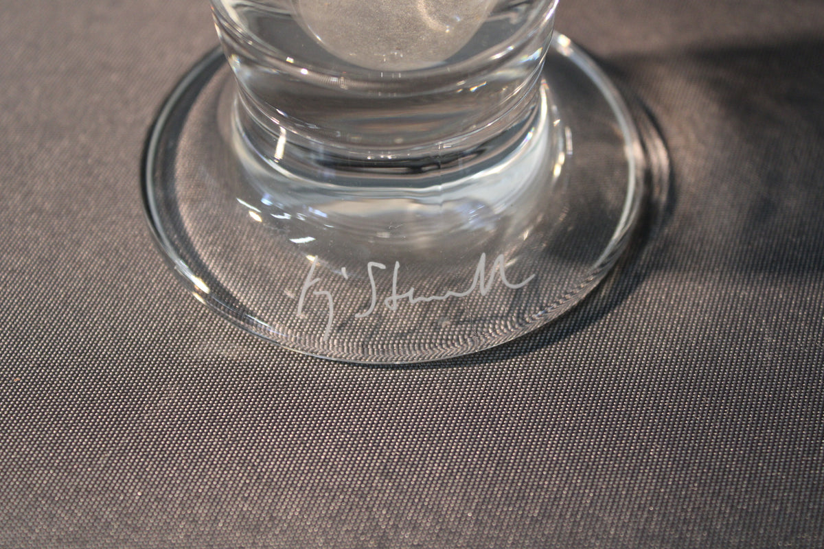 Kaj Stenvall beer glass – signed collector's art glass