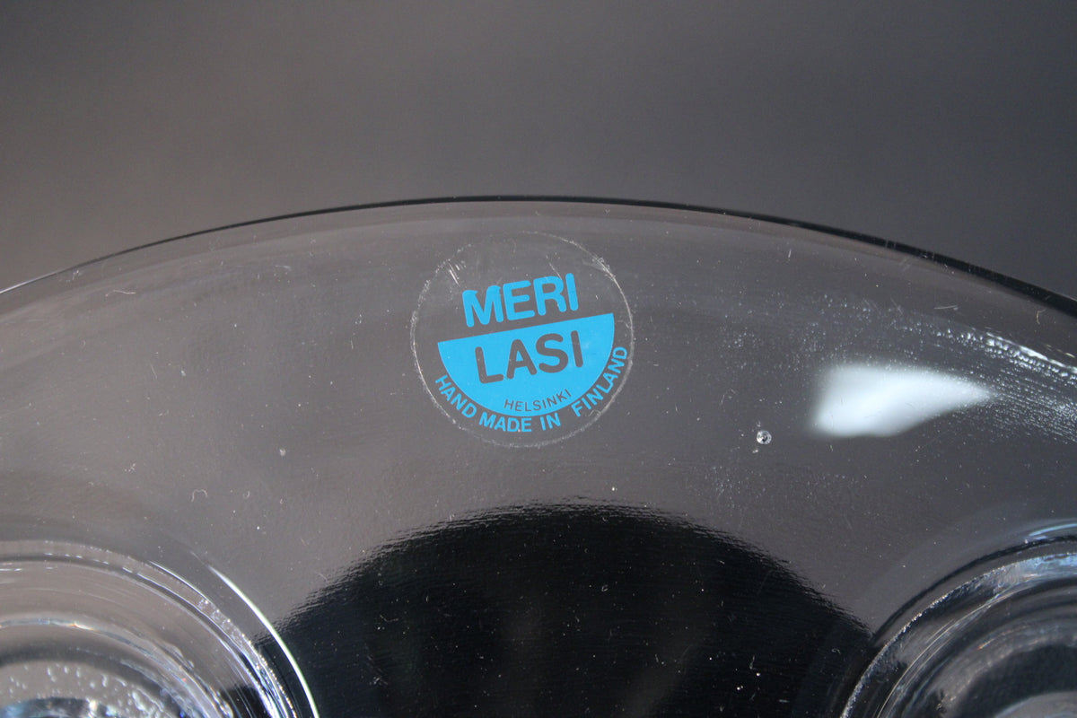 Meri Lasi キャンドルトレイ – クリアガラス、キャンドル6本用