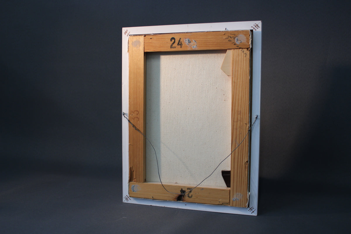 Modern oil painting - classical sculpture motif, unsigned