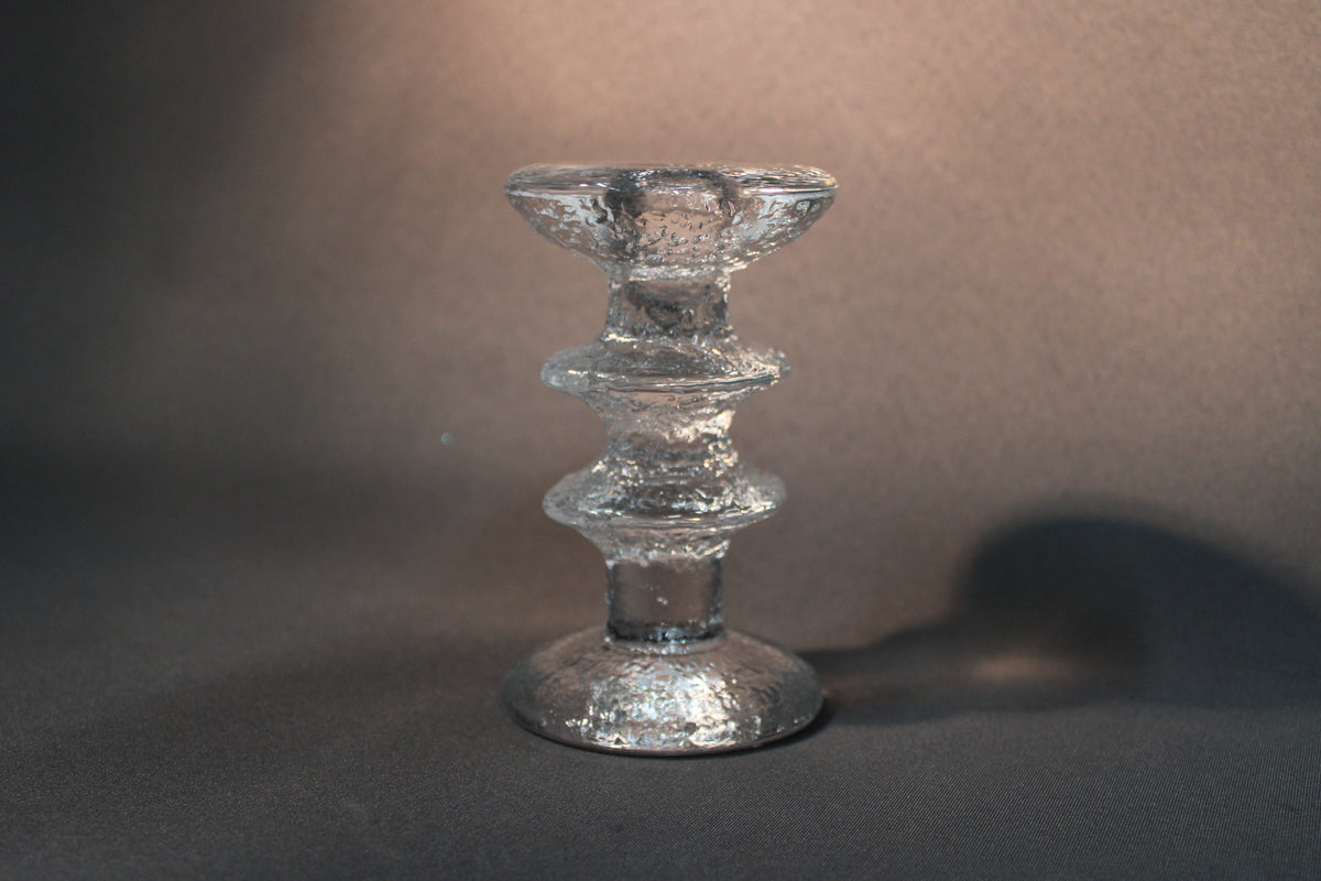 Iittala Festivo 2-solmuinen kynttilänjalka, klassinen keskikoko, Timo Sarpaneva