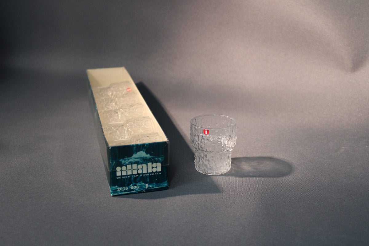 Iittala Paadar snapsilasit 6 kpl alkuperäislaatikossa – Tapio Wirkkalan suomalainen design