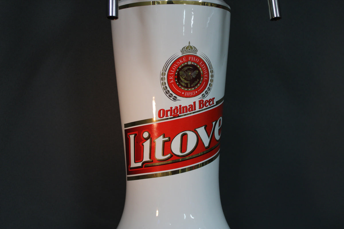 Litovel Original Beer -logon yksityiskohta oluthanan rungossa