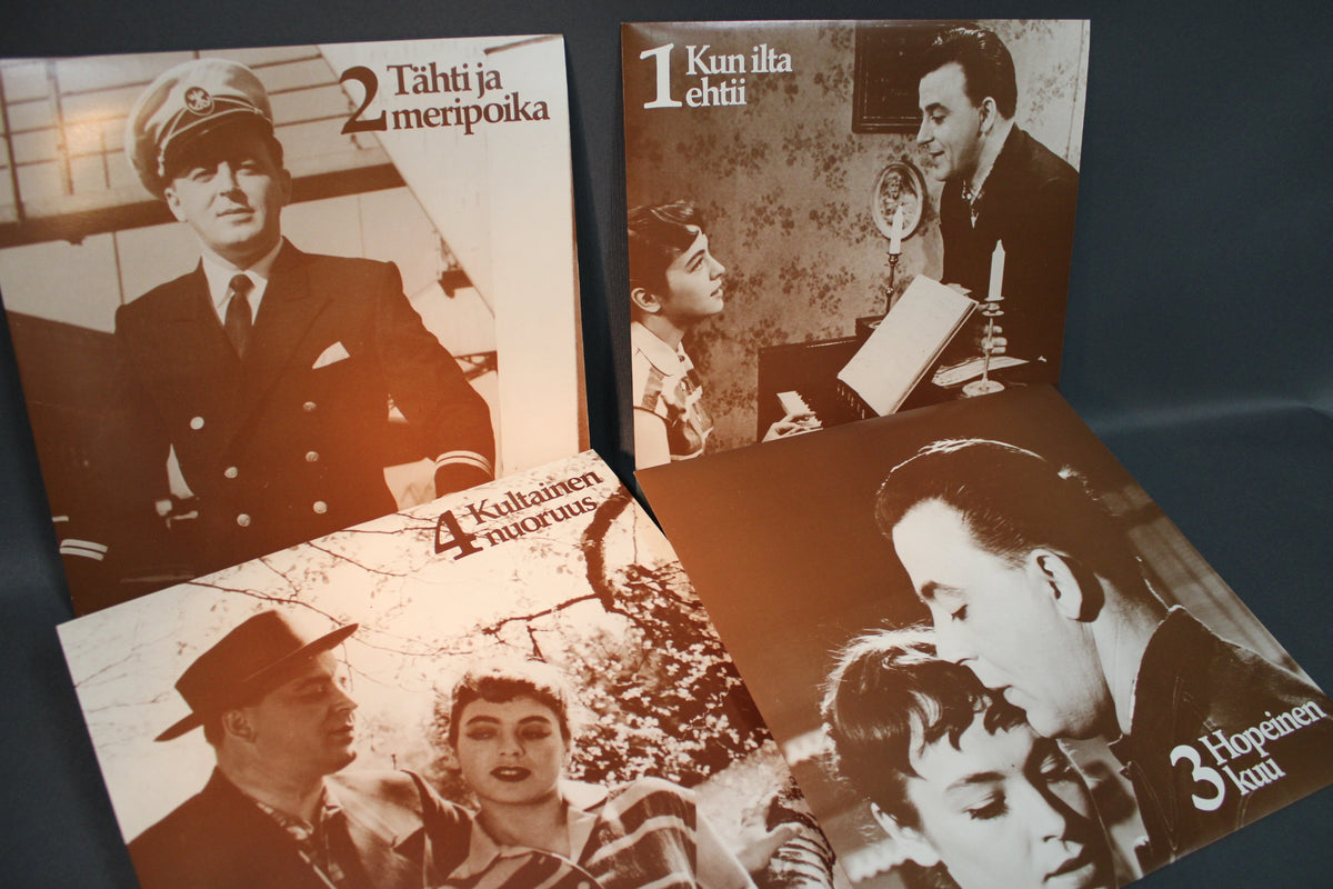 Olavi Virta LP-kokoelma, useita levyjä ja kansia